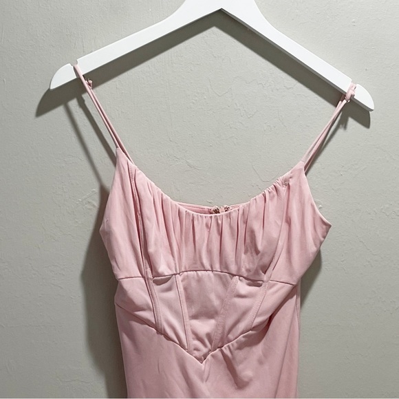 HERE COMES THE SUN Women’s Pink Corset Waist Strappy Sun Dress Size Medium - Picture 2 of 8